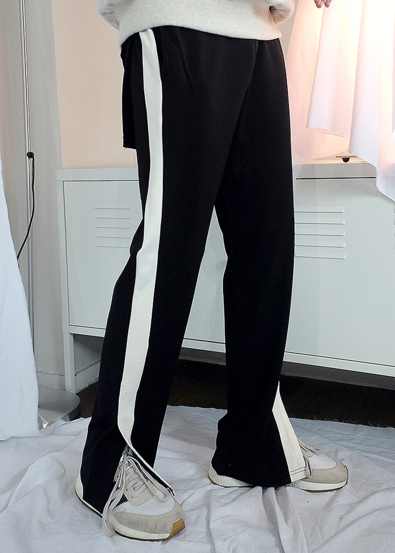 banding slit trousers(1 color)
