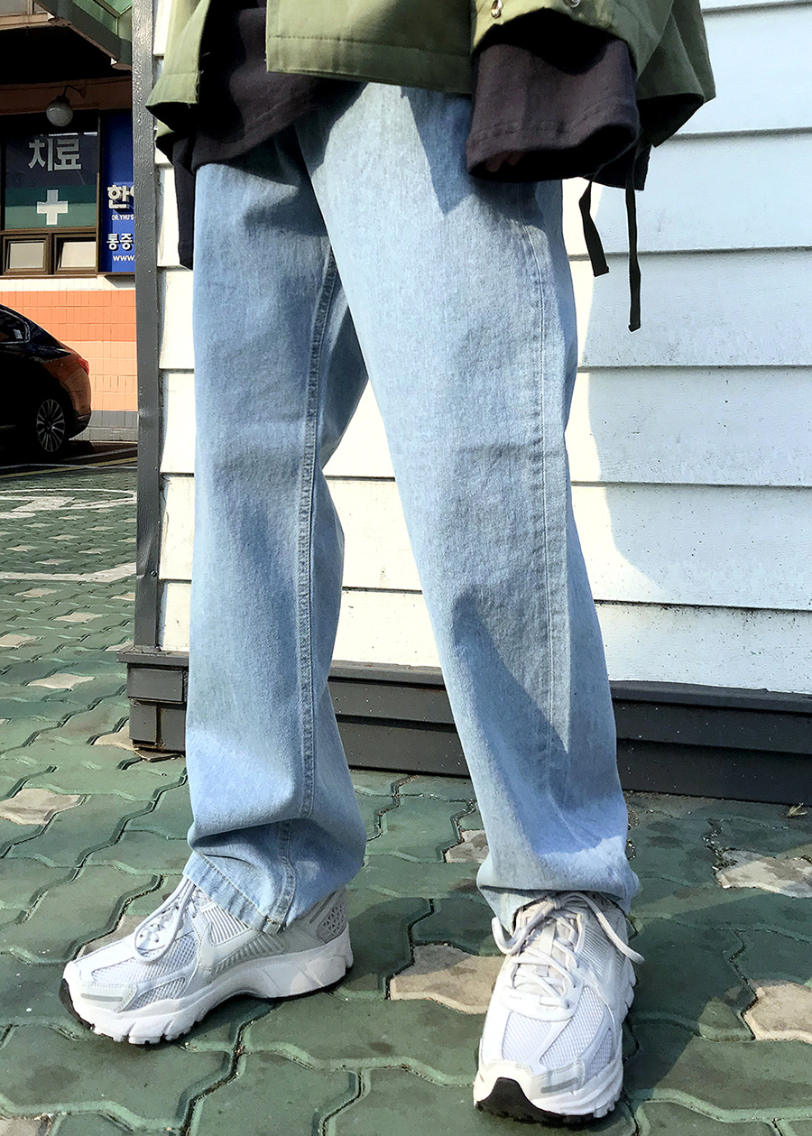 max wide denim pants(2 color)