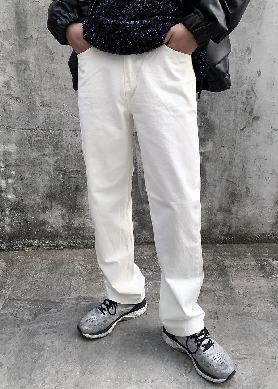 ★regular cotton pants white -M사이즈