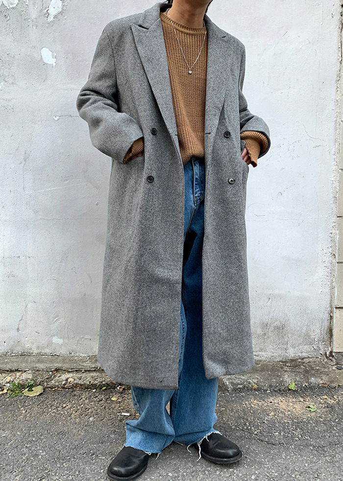 wool maxi double coat(2 color)