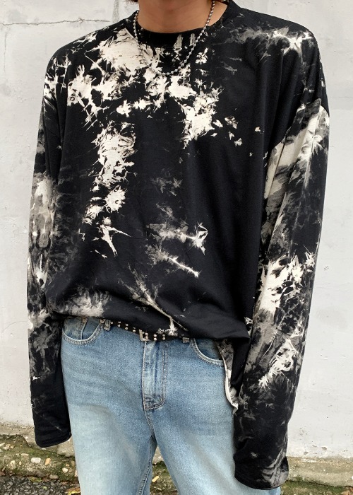 crack loose-fit long tee(2 color)