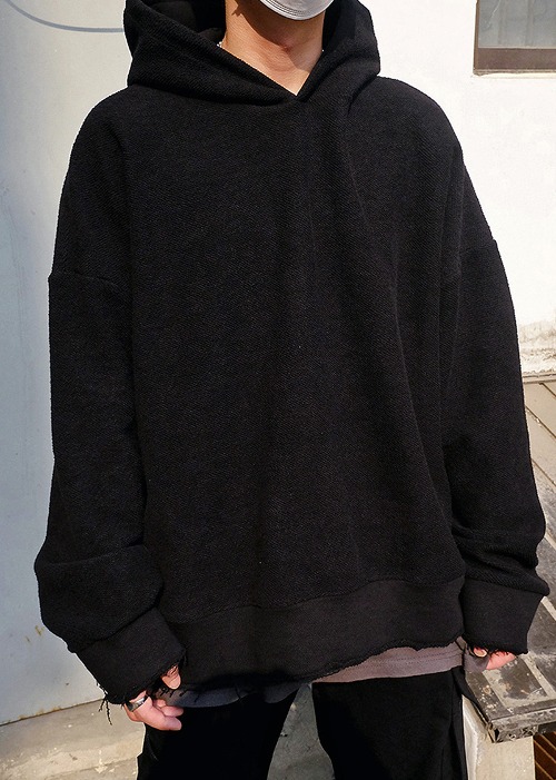 reverse over hood sweater(3 color)